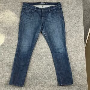 Old Navy Ultra Blue Women’s Straight Leg Jeans Size 12 Regular Medium Wash